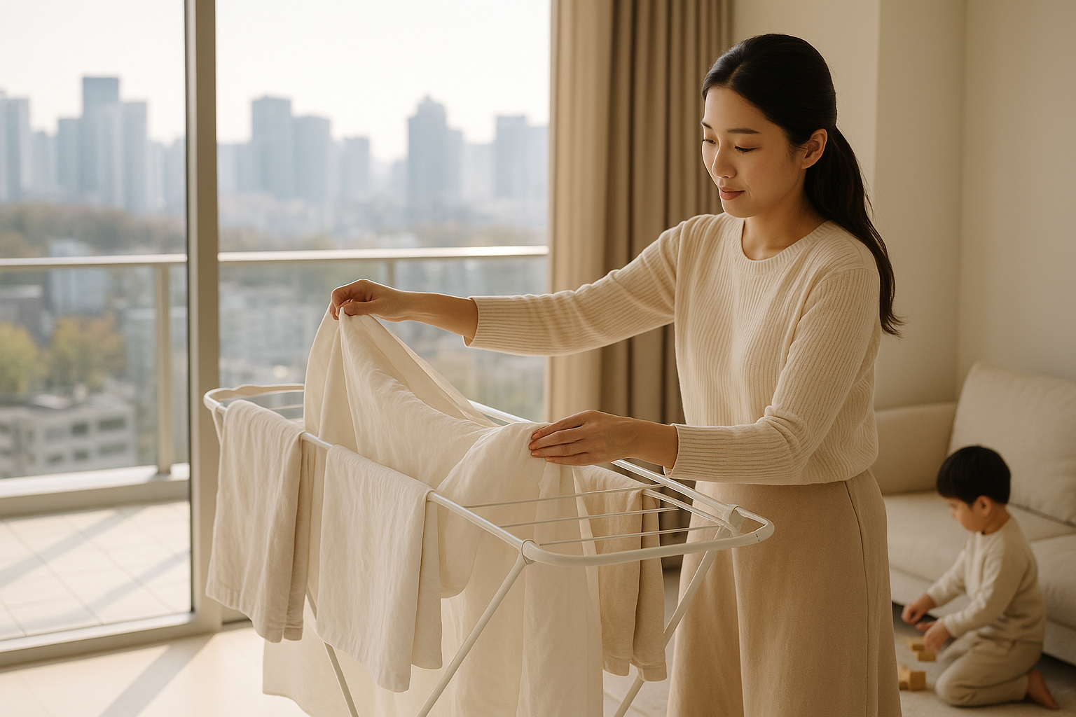 Photo of a study hall with wooden tables and chairs.